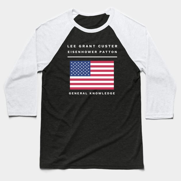 USA General Knowledge Baseball T-Shirt by AlternativeEye